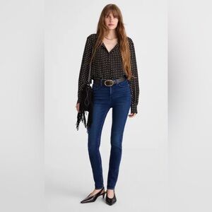Madewell 10” high rise skinny jeans Hayes wash